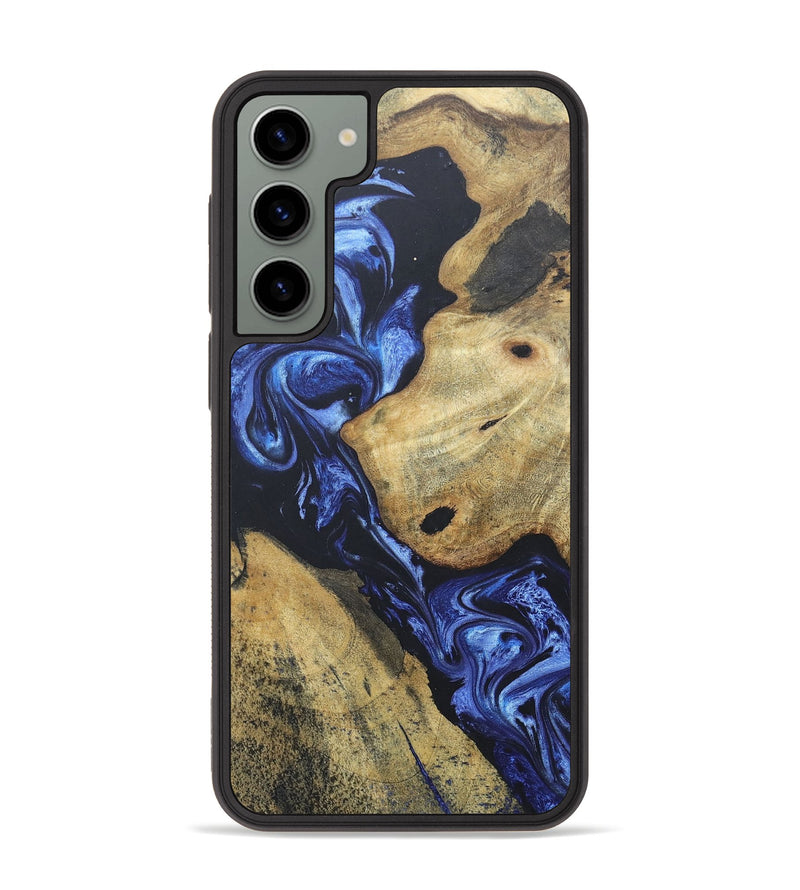 Galaxy S23 Plus Wood+Resin Phone Case - Londyn (Blue, 671649)