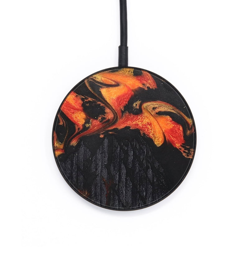 Circle Wood+Resin Wireless Charger - Iva (Lava, 671795)