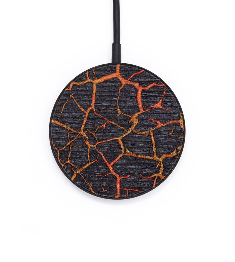 Circle Wood+Resin Wireless Charger - Merle (Lava, 671798)
