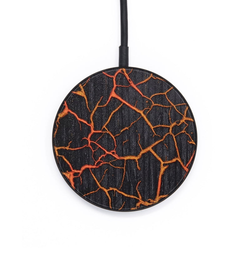 Circle Wood+Resin Wireless Charger - Etta (Lava, 671800)