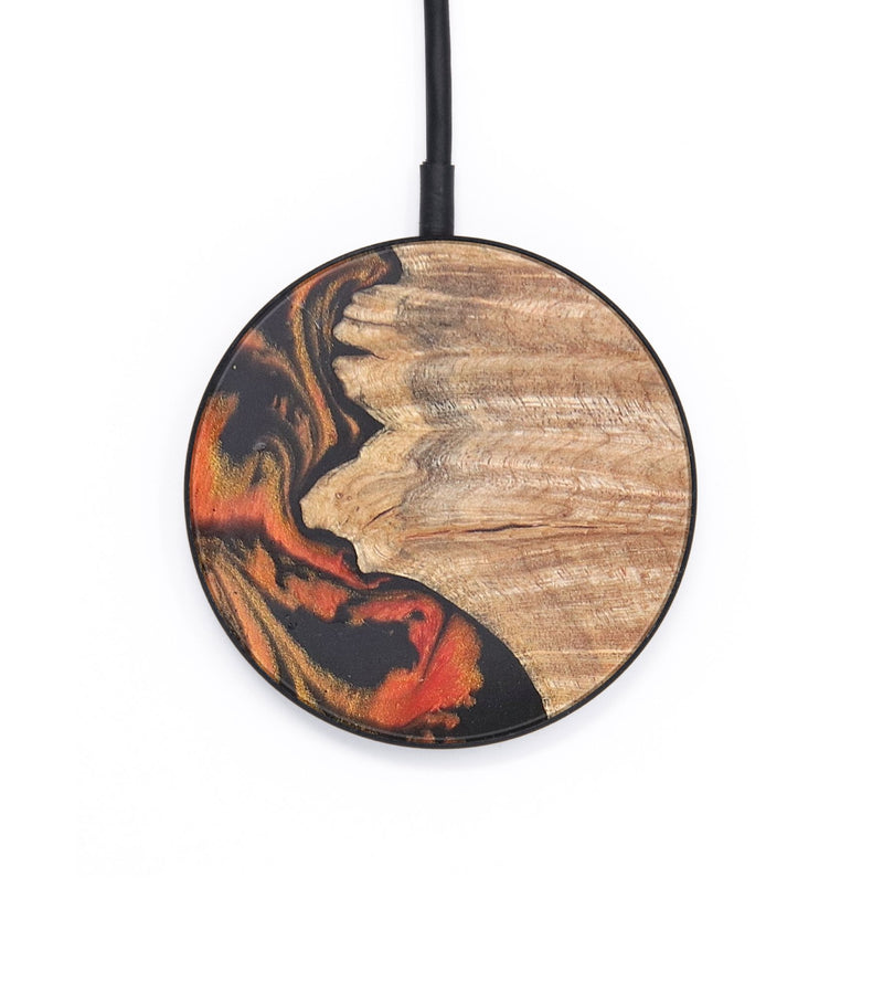 Circle Wood+Resin Wireless Charger - Haylee (Lava, 671809)