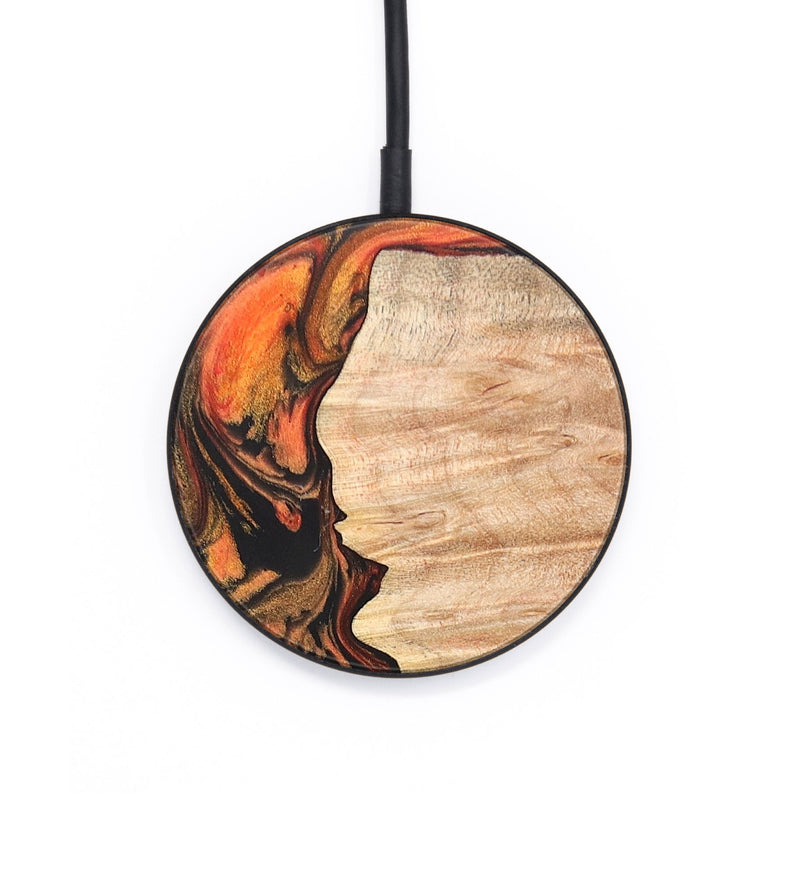 Circle Wood+Resin Wireless Charger - Laurie (Lava, 671811)