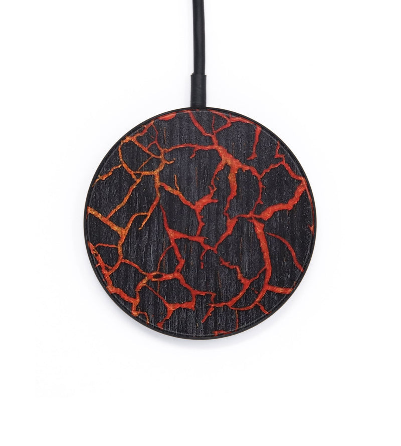 Circle Wood+Resin Wireless Charger - David (Lava, 671814)
