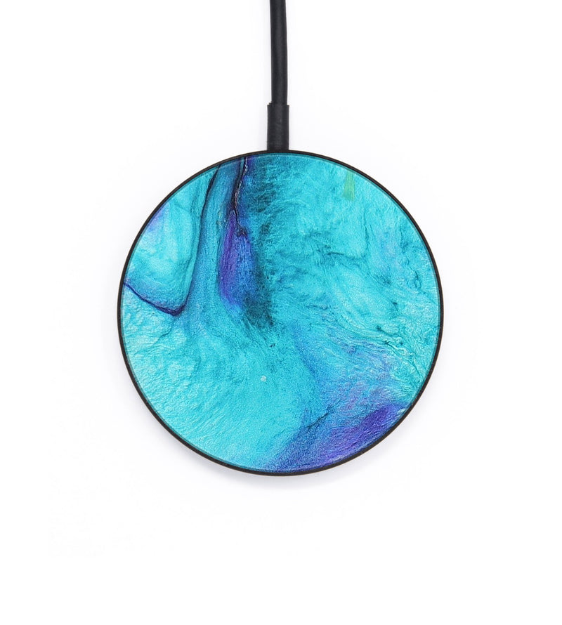 Circle Wood+Resin Wireless Charger - Jerome (Watercolor, 671815)