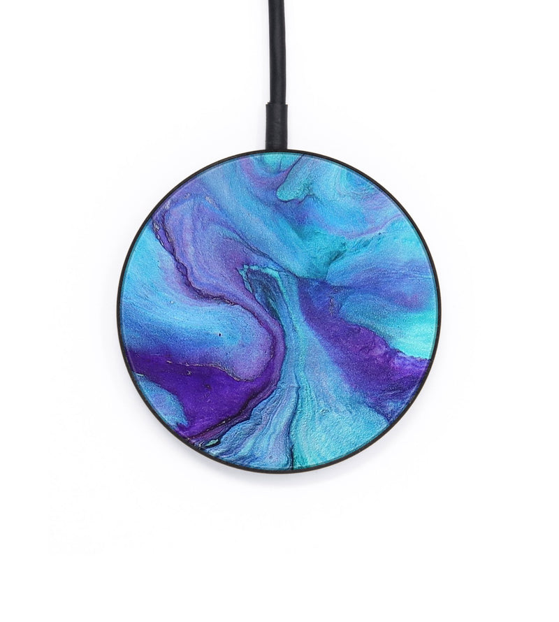 Circle Wood+Resin Wireless Charger - Tevin (Watercolor, 671816)