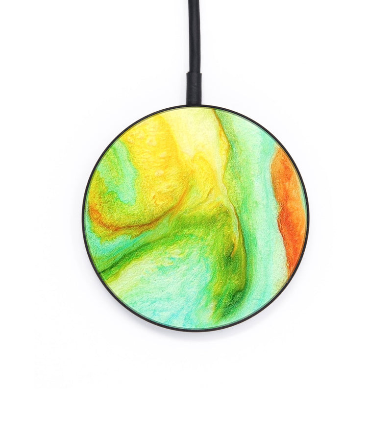 Circle Wood+Resin Wireless Charger - Mateo (Watercolor, 671818)