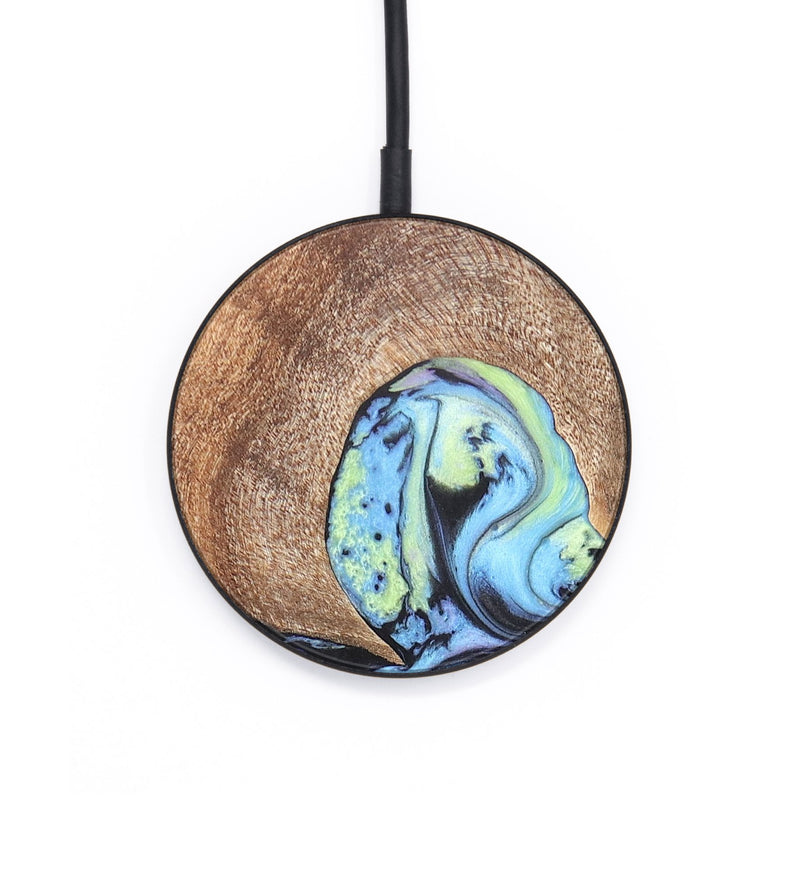 Circle Wood+Resin Wireless Charger - Ruby (Aurora, 671850)