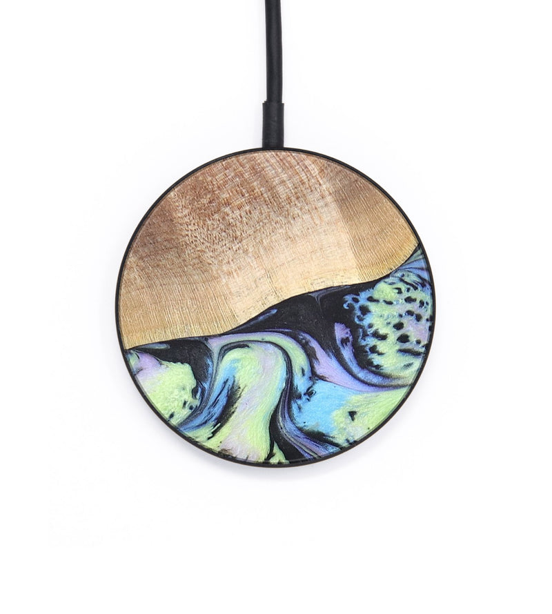 Circle Wood+Resin Wireless Charger - Calvin (Aurora, 671854)