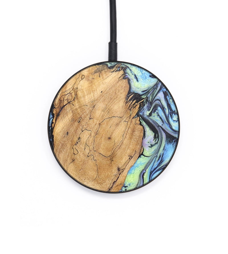 Circle Wood+Resin Wireless Charger - Brianna (Aurora, 671865)