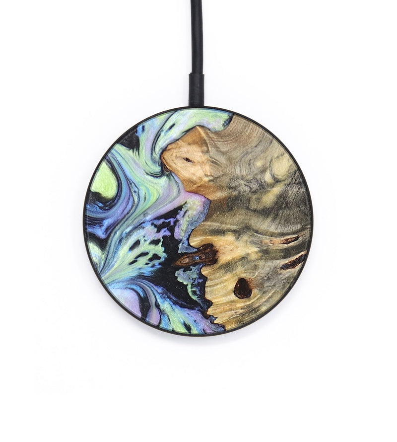 Circle Wood+Resin Wireless Charger - Travis (Aurora, 671868)