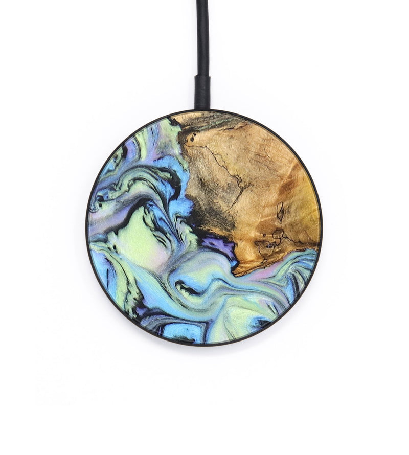 Circle Wood+Resin Wireless Charger - Yvette (Aurora, 671880)