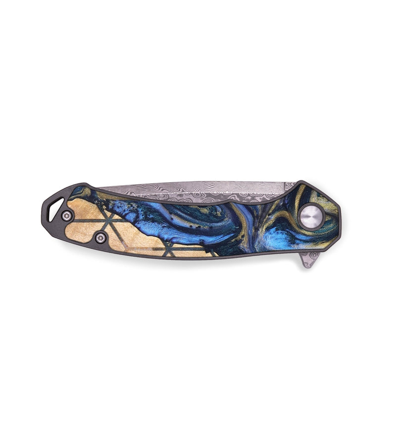 EDC Wood+Resin Pocket Knife - Kathi (Pattern, 671951)