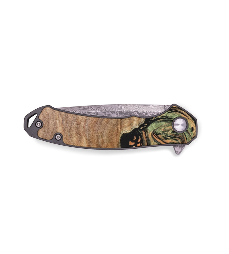 EDC Wood+Resin Pocket Knife - Jorge (Green, 671981)