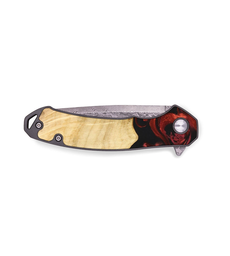 EDC Wood+Resin Pocket Knife - Holden (Red, 672021)