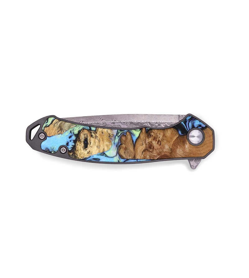 EDC Wood+Resin Pocket Knife - Julius (Aurora, 672043)