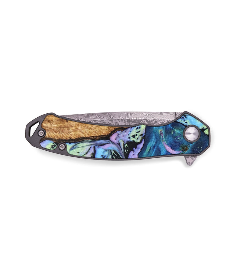 EDC Wood+Resin Pocket Knife - Jaclyn (Aurora, 672049)