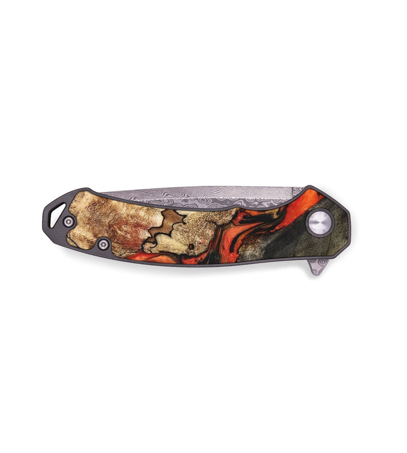 EDC Wood+Resin Pocket Knife - Kyrie (Lava, 672065)