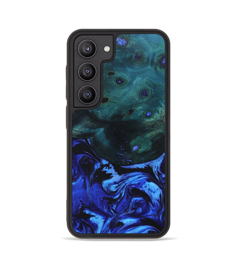 Galaxy S23 Wood+Resin Phone Case - Zander (Blue, 672076)