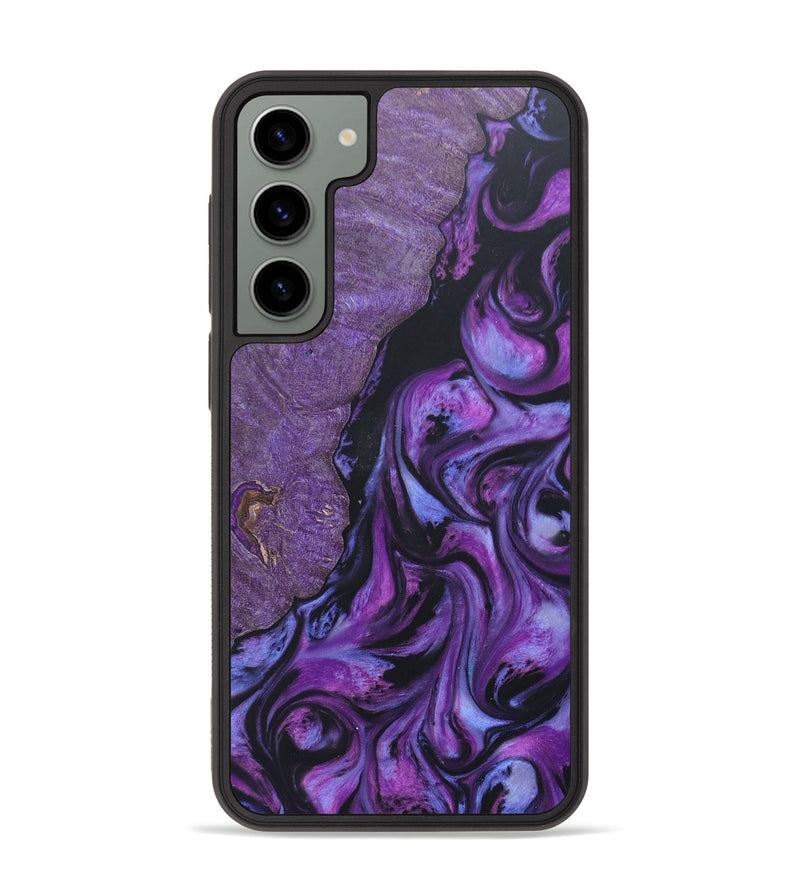 Galaxy S23 Plus Wood+Resin Phone Case - Jenny (Purple, 672257)