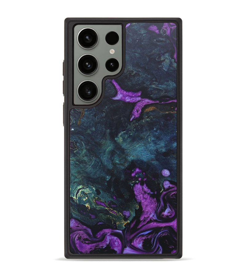 Galaxy S23 Ultra Wood+Resin Phone Case - Devonte (Purple, 672259)