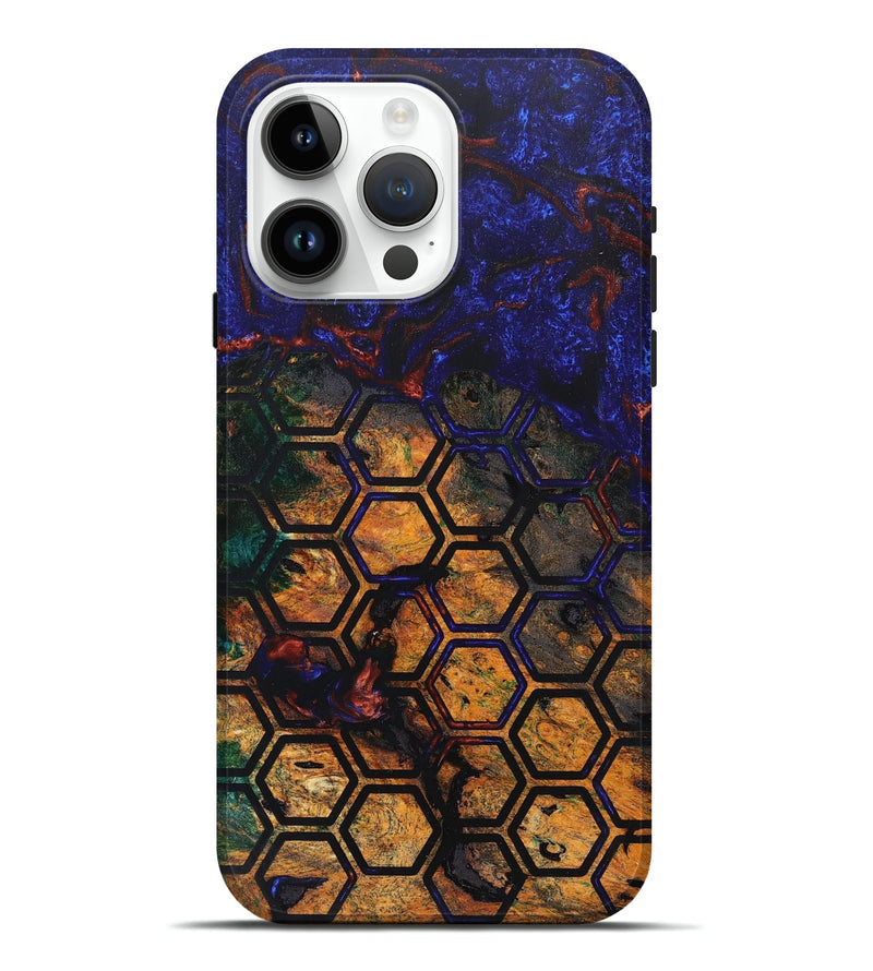 iPhone 15 Pro Max Wood+Resin Live Edge Phone Case - Amie (Pattern, 672285)