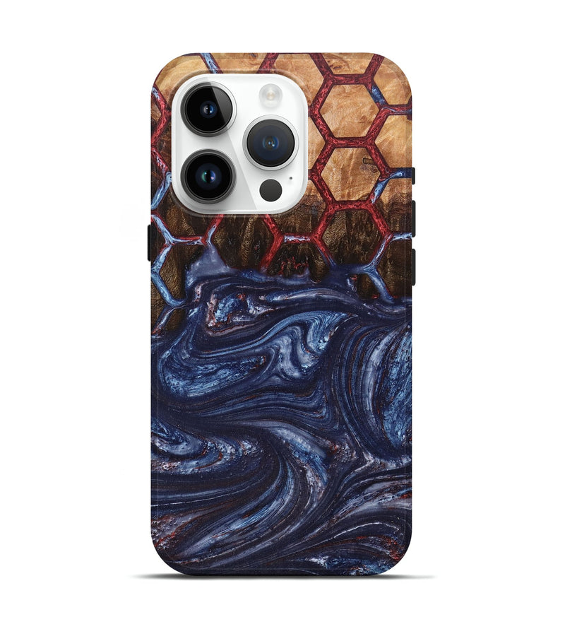 iPhone 15 Pro Wood+Resin Live Edge Phone Case - Lexi (Pattern, 672309)