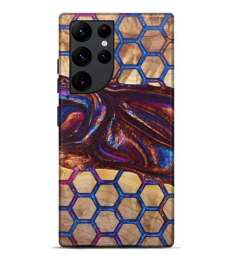 Galaxy S22 Ultra Wood+Resin Live Edge Phone Case - Kristy (Pattern, 672312)