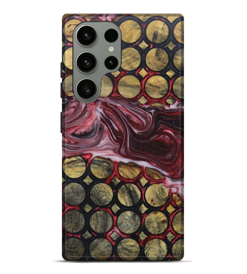 Galaxy S23 Ultra Wood+Resin Live Edge Phone Case - Dorothea (Pattern, 672313)