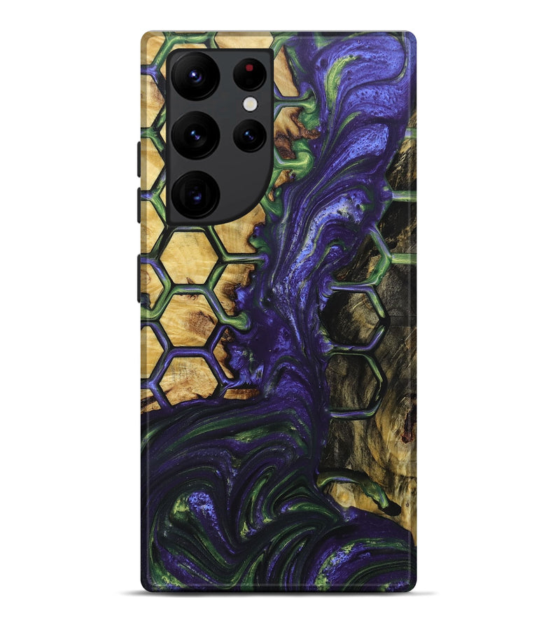 Galaxy S22 Ultra Wood+Resin Live Edge Phone Case - Debbie (Pattern, 672314)