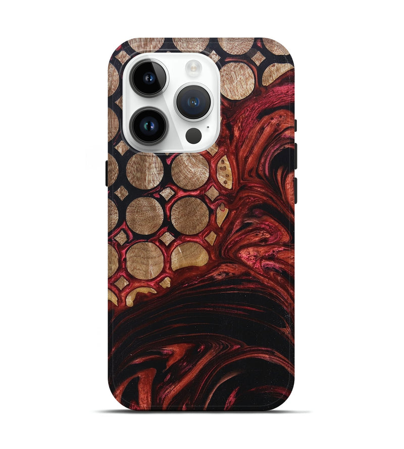 iPhone 15 Pro Wood+Resin Live Edge Phone Case - Kailani (Pattern, 672315)