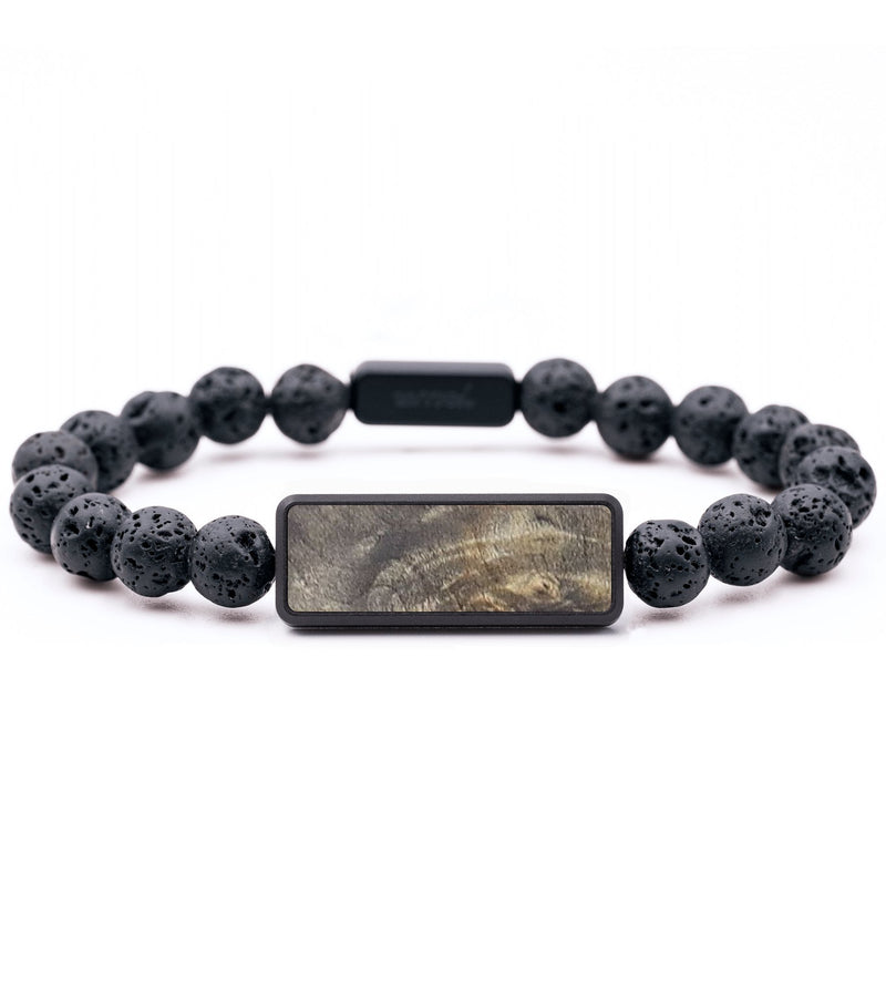 Lava Bead Wood+Resin Bracelet - Cole (Wood Burl, 672459)