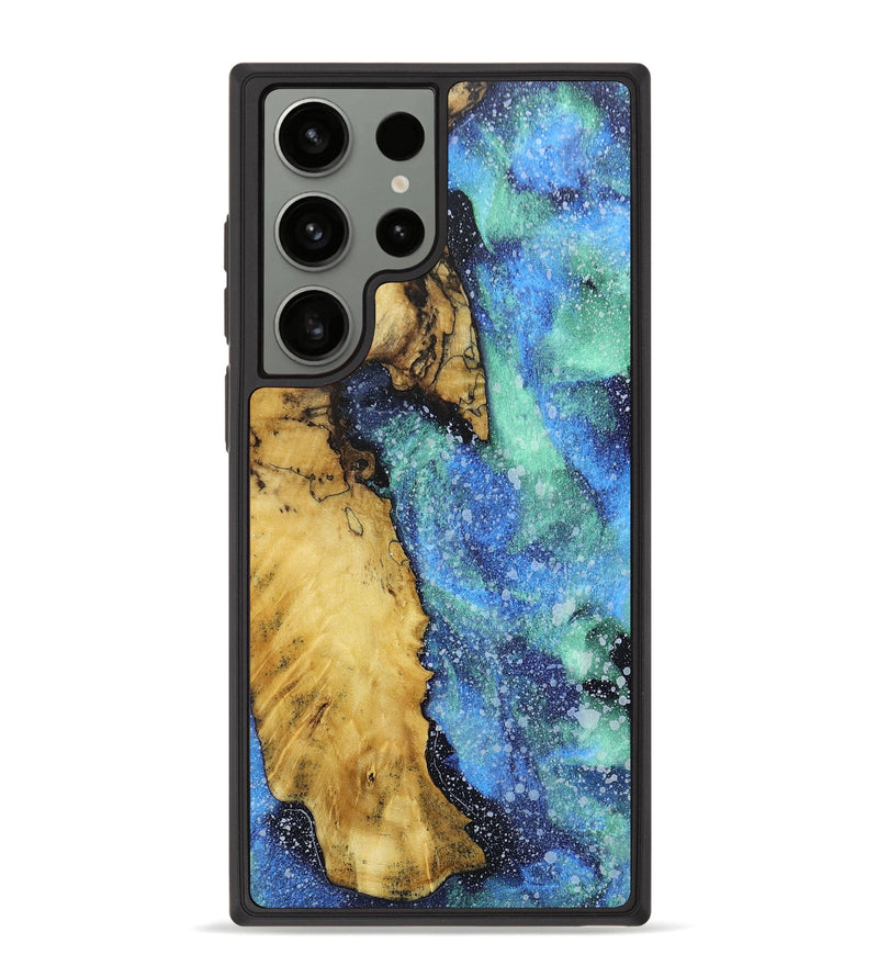 Galaxy S23 Ultra Wood+Resin Phone Case - Stephen (Cosmos, 672510)