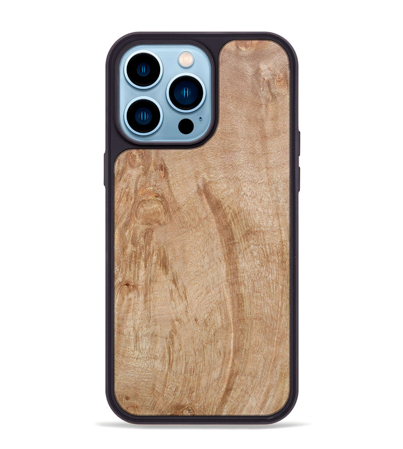 iPhone 14 Pro Max Wood+Resin Phone Case - Owen (Wood Burl, 672544)