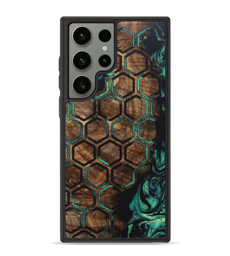 Galaxy S23 Ultra Wood+Resin Phone Case - Fabian (Pattern, 672585)