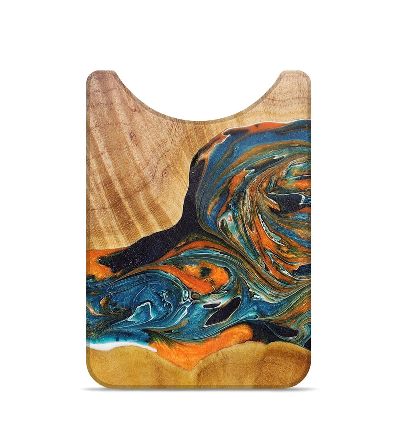 Live Edge Wood+Resin Wallet - Kent (Blue, 672633)