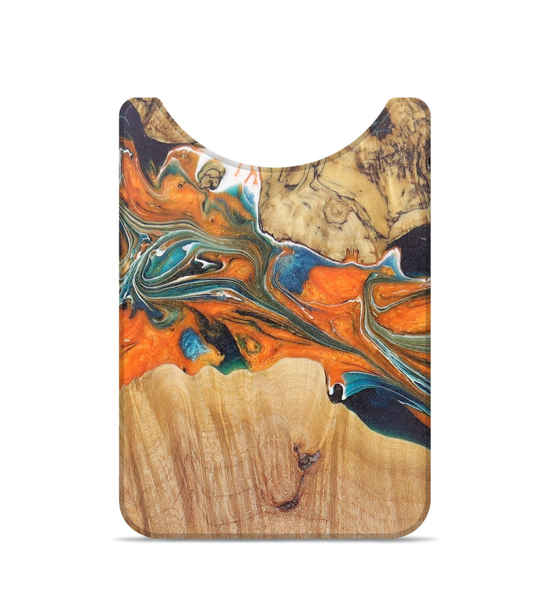 Live Edge Wood+Resin Wallet - Ace (Green, 672636)