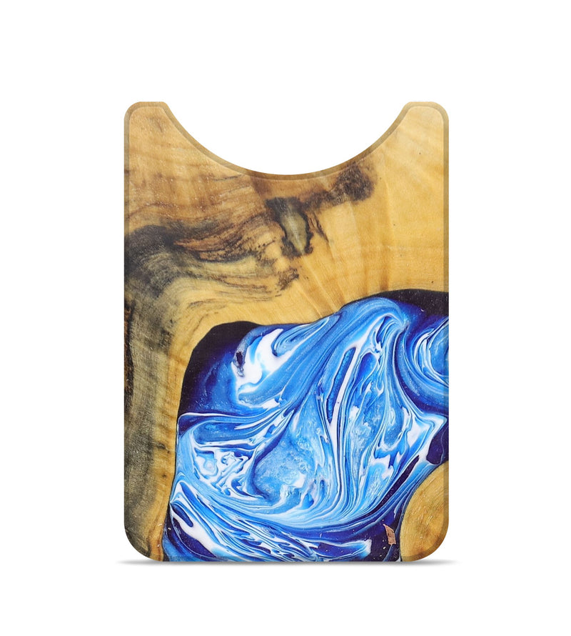 Live Edge Wood+Resin Wallet - Gordon (Blue, 672648)
