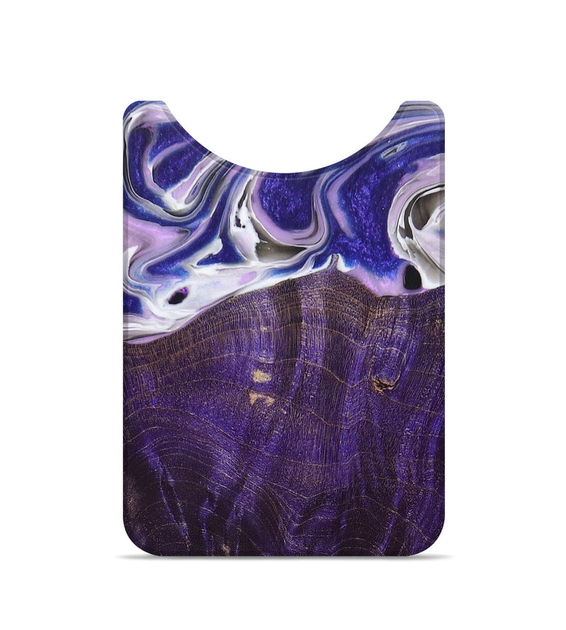 Live Edge Wood+Resin Wallet - Esther (Purple, 672652)