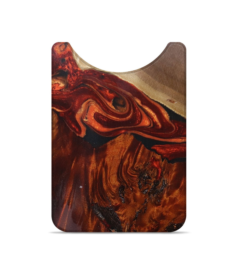Live Edge Wood+Resin Wallet - Savannah (Red, 672658)