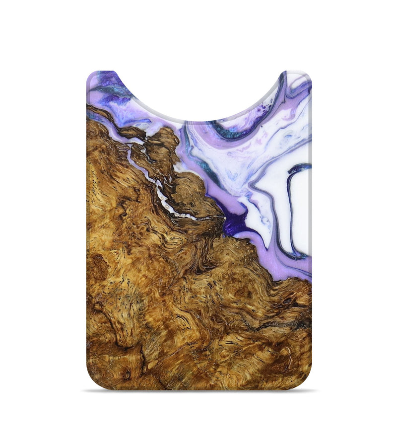 Live Edge Wood+Resin Wallet - Stacy (Purple, 672666)