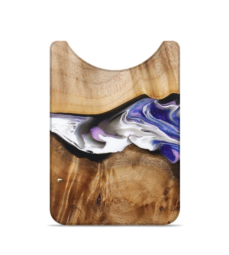 Live Edge Wood+Resin Wallet - Brynn (Purple, 672668)