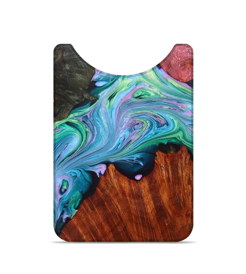 Live Edge Wood+Resin Wallet - Leticia (Purple, 672669)