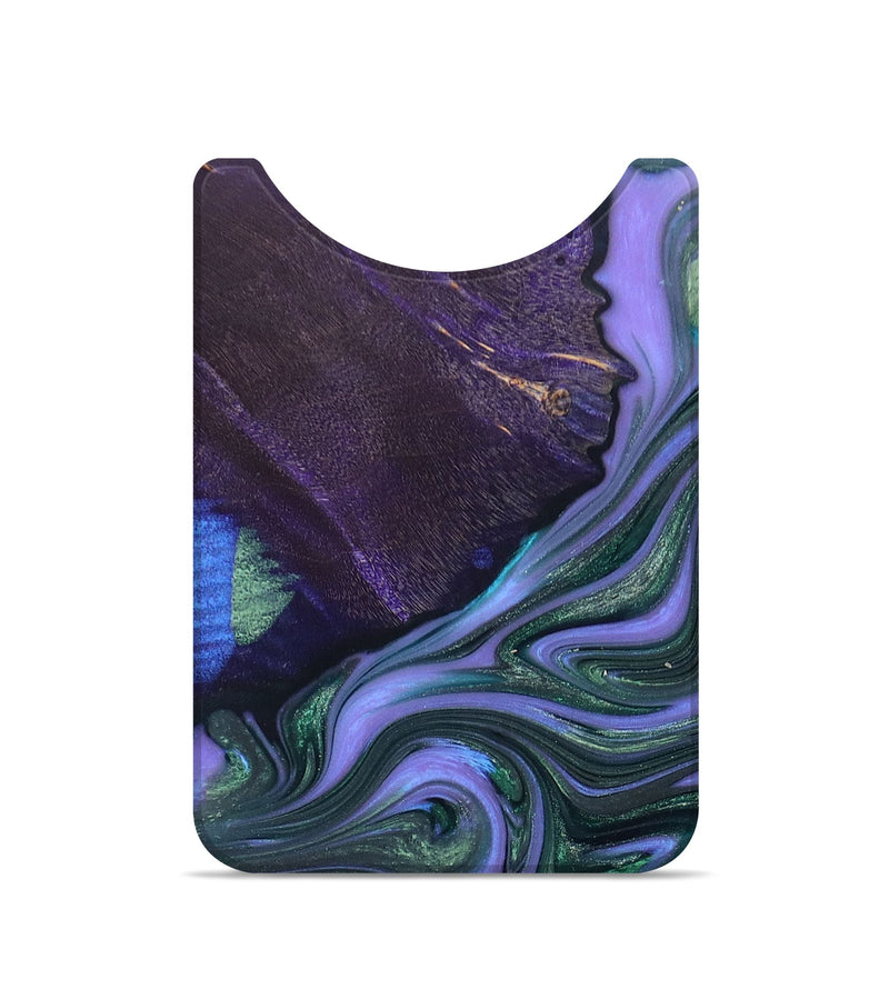 Live Edge Wood+Resin Wallet - Leilani (Purple, 672670)
