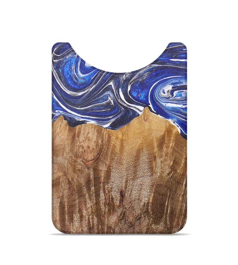Live Edge Wood+Resin Wallet - Evangeline (Blue, 672675)