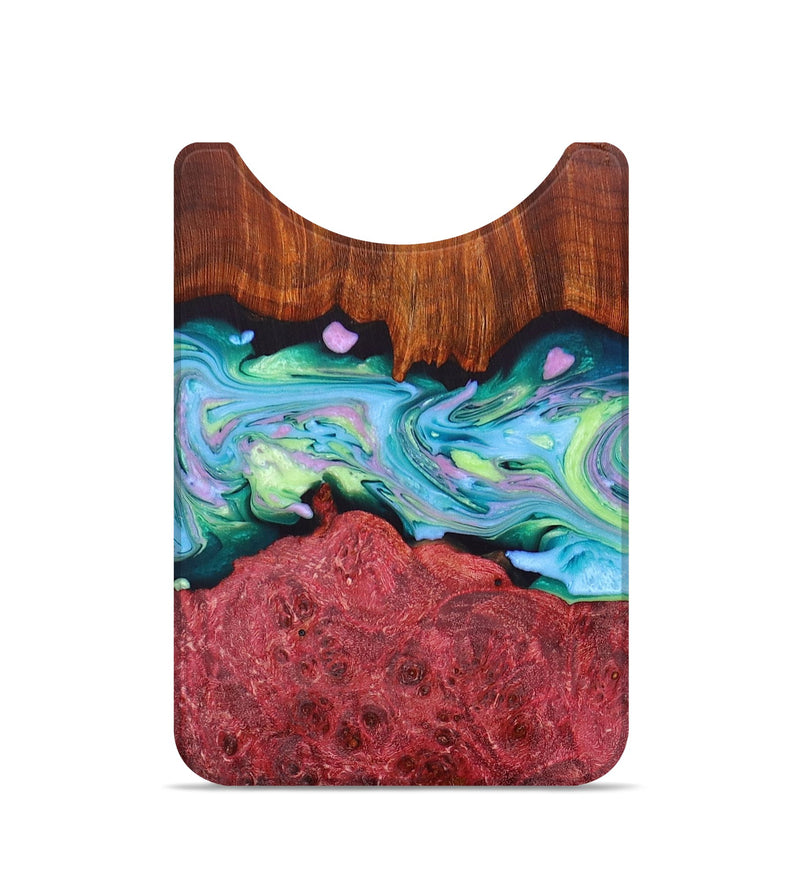 Live Edge Wood+Resin Wallet - Frieda (Green, 672681)