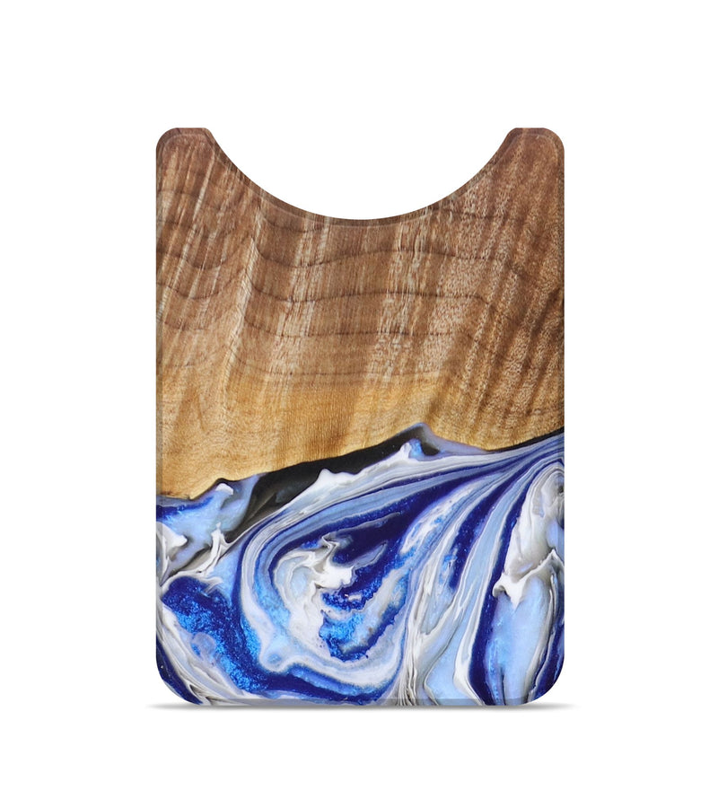 Live Edge Wood+Resin Wallet - Sharon (Blue, 672683)