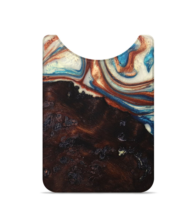 Live Edge Wood+Resin Wallet - Kane (Blue, 672688)