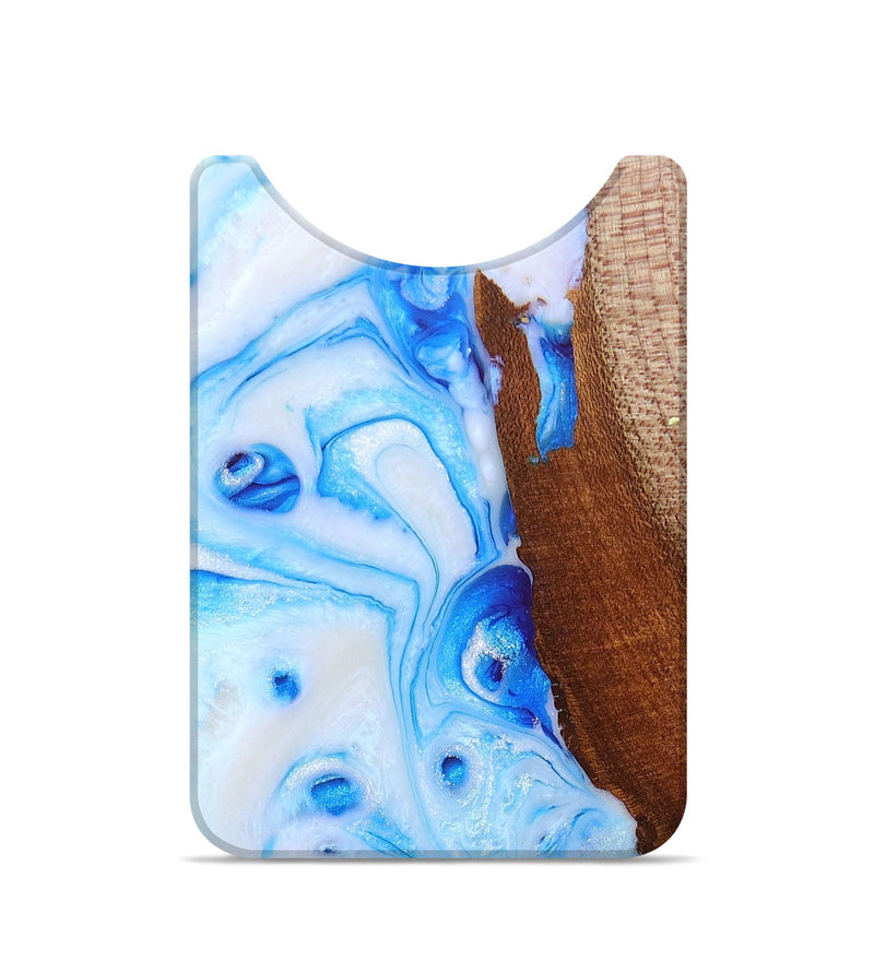Live Edge Wood+Resin Wallet - Jayla (Blue, 672694)
