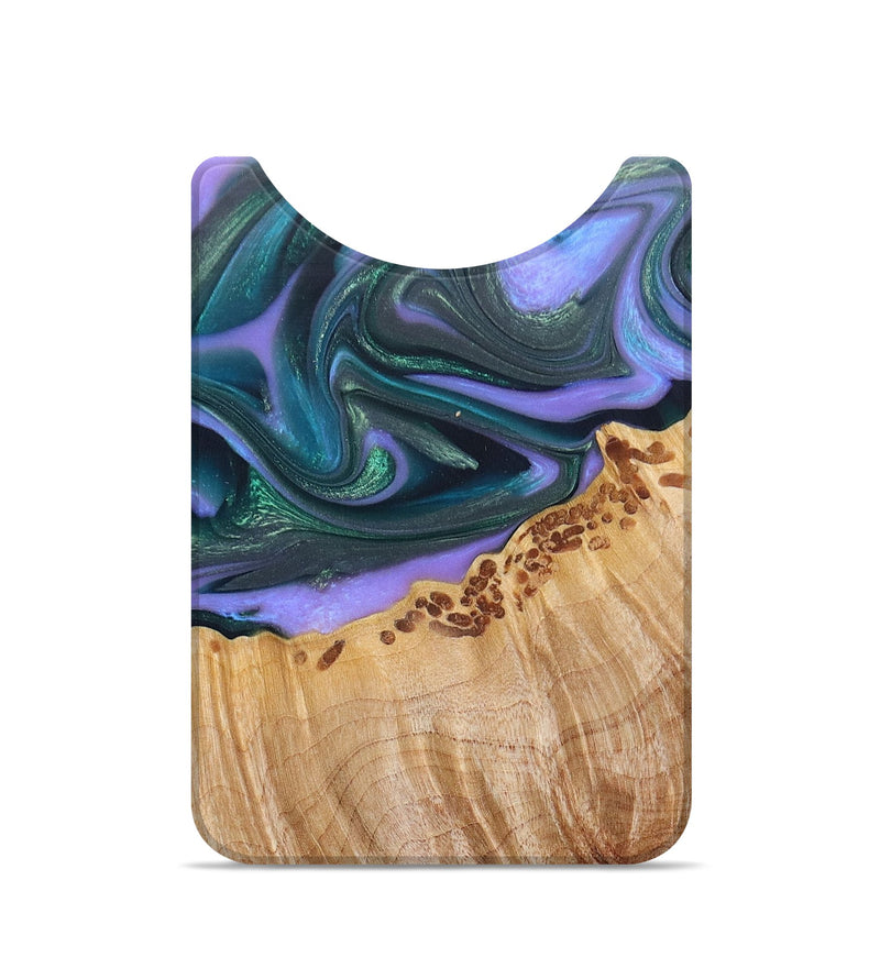 Live Edge Wood+Resin Wallet - Monica (Purple, 672702)