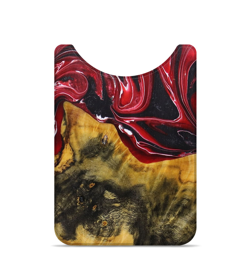 Live Edge Wood+Resin Wallet - Ira (Red, 672711)